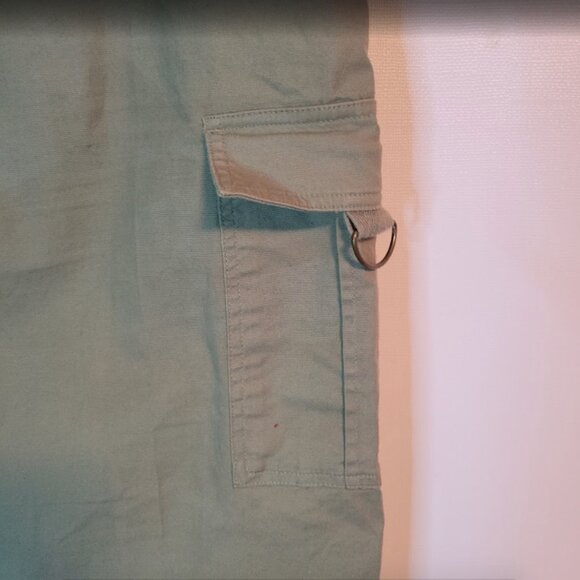 Sage Green Casual Cotton Canvas Cargo Skirt - Picture 2 of 13